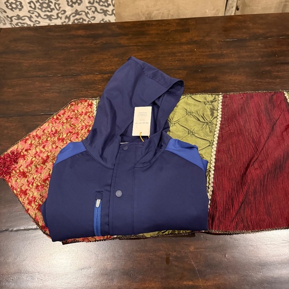 Peter Millar Men's Medium Sport Navy / Navy Weld Half-Snap Hoodie MSRP $245 - Picture 6 of 11